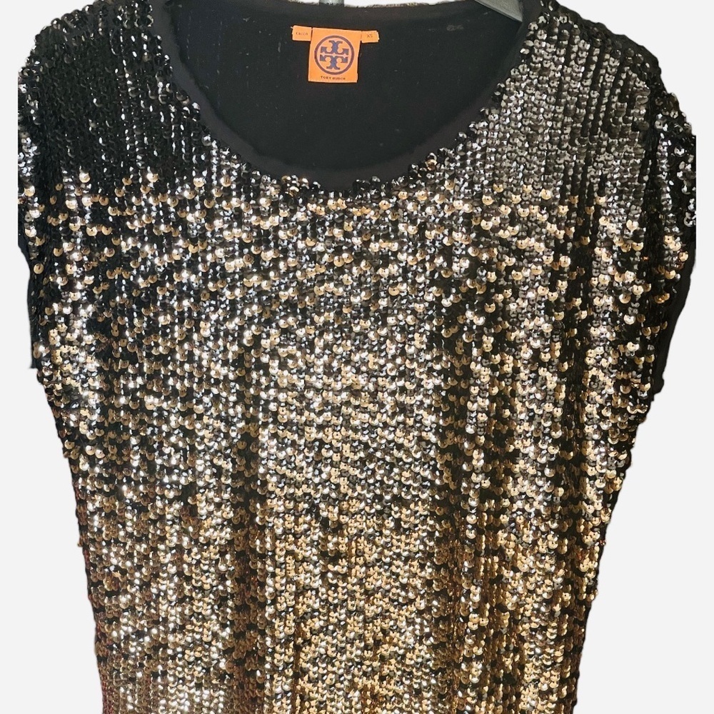 Tory Burch glitter going out too short sleeve